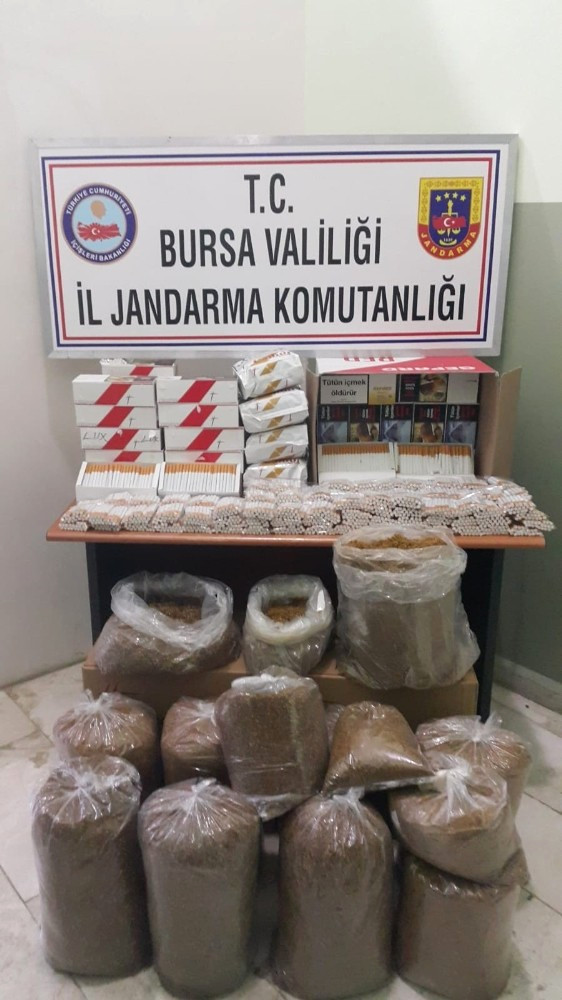 Jandarmadan Kaçak Sigara ve Tütün Operasyonu