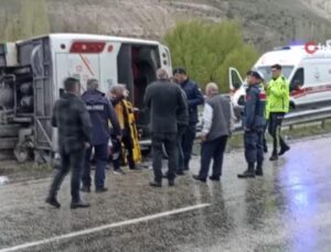 Sivas’taki otobüs kazasında yaralı sayısı 10’a yükseldi