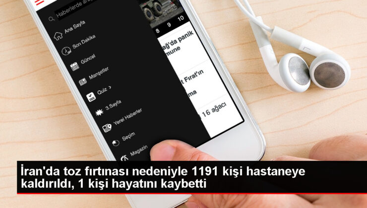 İran’da toz fırtınası nedeniyle 1191 kişi hastaneye kaldırıldı