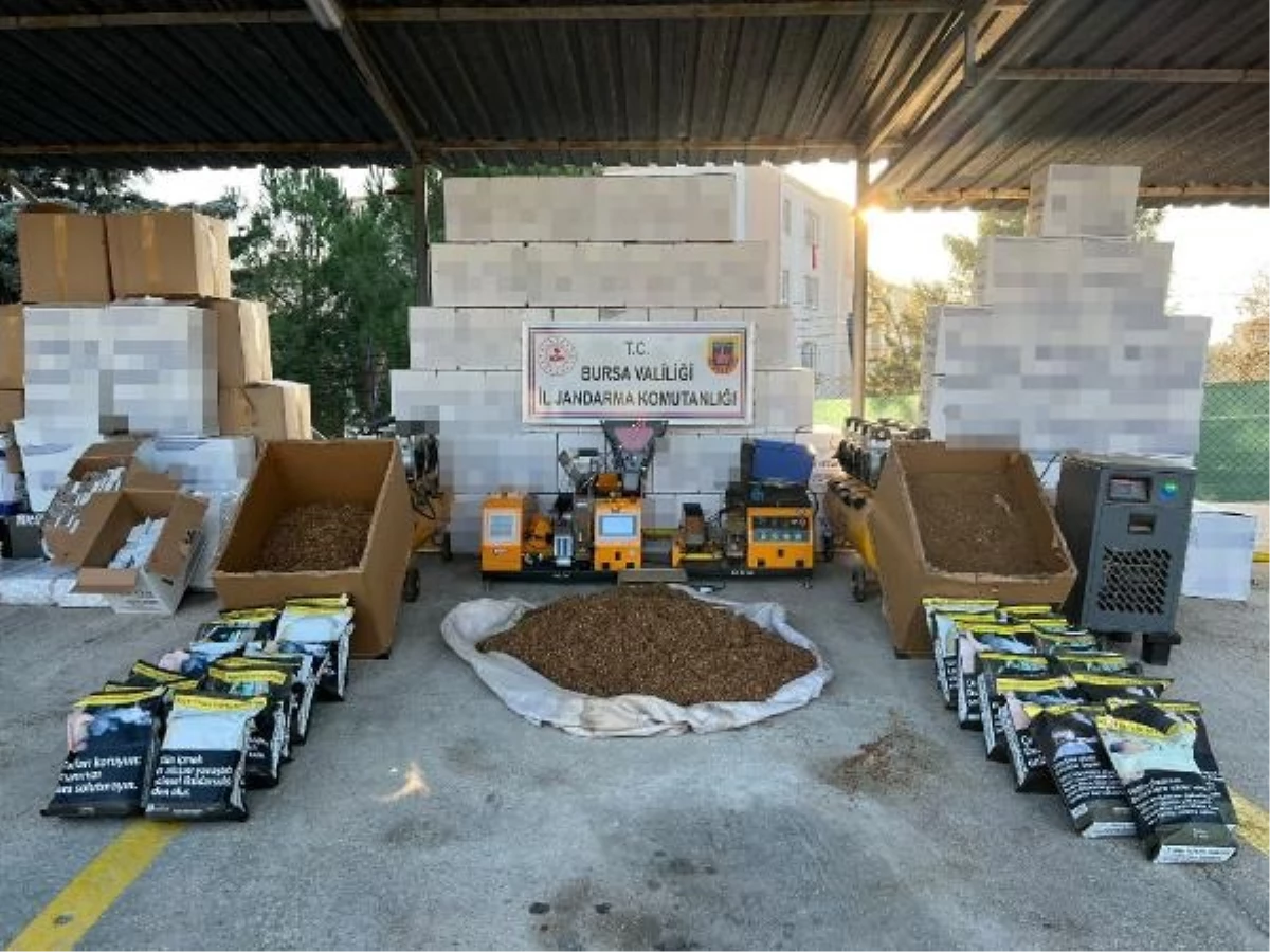 Bursa’da Kaçak Tütün Operasyonu: 6 Milyon TL Kıymetinde Tütün Ele Geçirildi