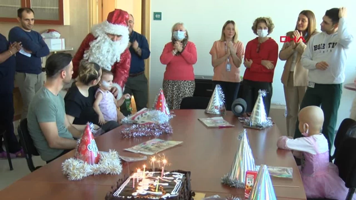 İzmir’deki çocuk onkoloji hastanesinde yılbaşı aktifliği düzenlendi