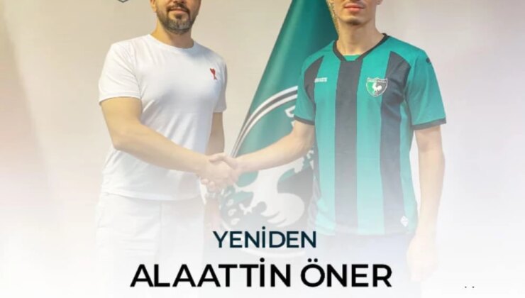 Denizlispor, Alaattin Öner ile mukavele yeniledi