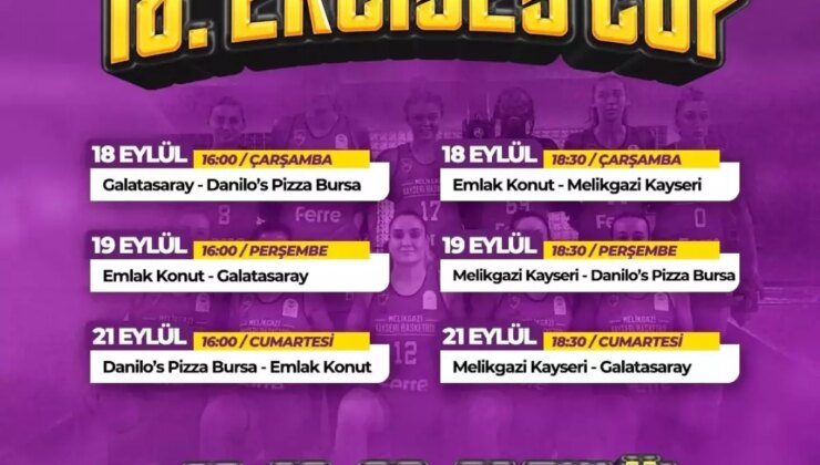 18. Erciyes Cup Basketbol Turnuvası Başlıyor