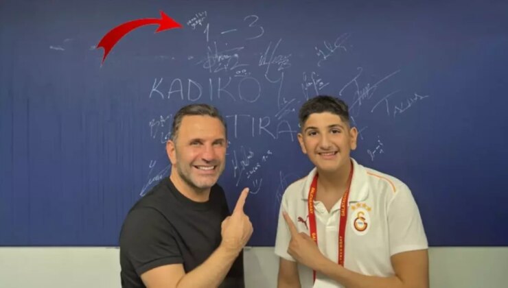 Gözlerden kaçmadı! Derbi kutlamasında dikkat çeken kare