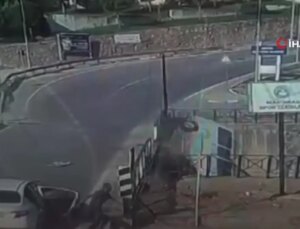 Minibüsün dereye düştüğü kazanın imgeleri ortaya çıktı