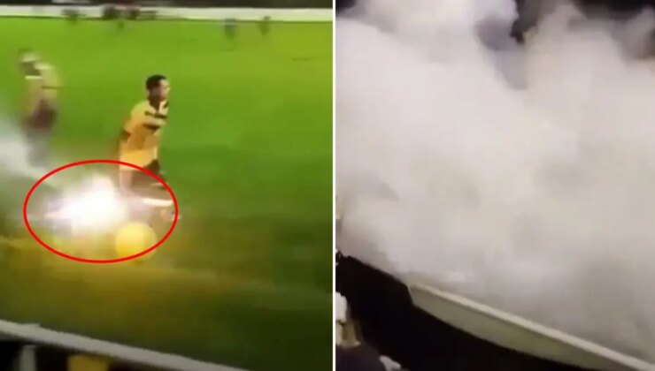 2 gol attığı maçta alana atılan patlayıcı nedeniyle 3 parmağını kaybetti