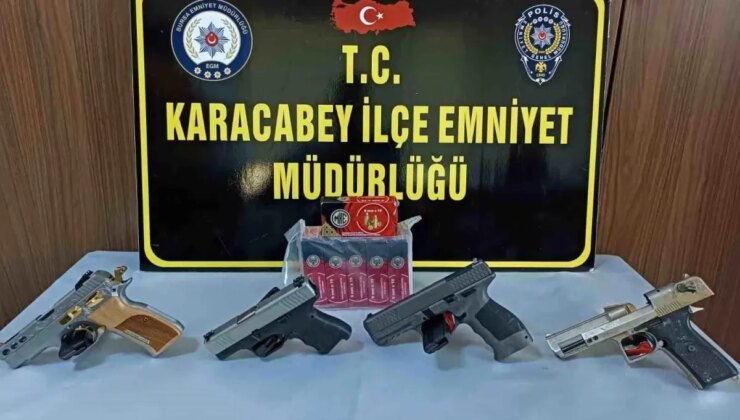 Bursa’da Ruhsatsız Silah Operasyonu: 4 Tabanca Ele Geçirildi