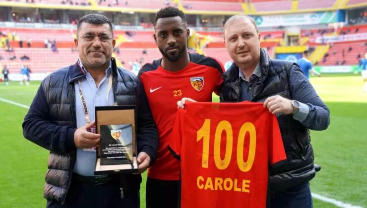 Lionel Carole, Kayserispor’da 100. Maçını Oynadı