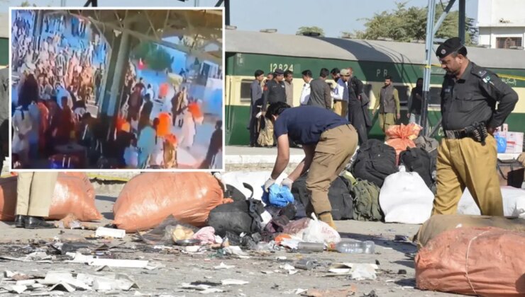 Pakistan’da tren istasyonuna bombalı taarruz: En az 26 meyyit, 46 yaralı