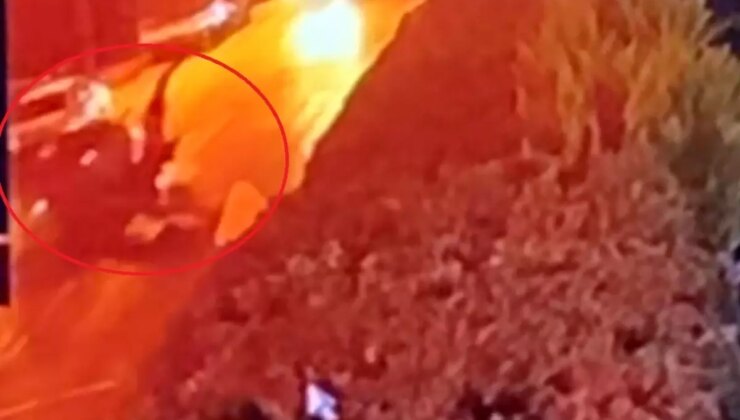 Bursa’da motosiklet ile arabanın çarpıştığı kaza kamerada; 2 yaralı