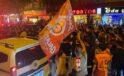 Bursa’da Galatasaray taraftarlarından galibiyet coşkusu