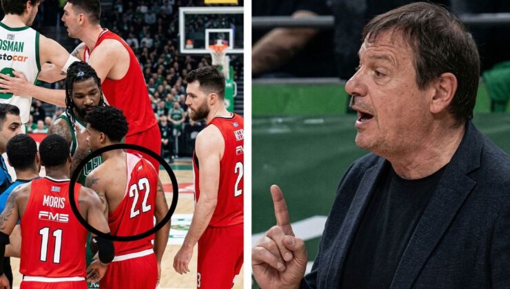 Yunan derbisinde kaos: Küfürler havada uçuştu, Ergin Ataman çıldırdı