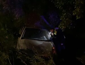 Bursa’da araba zeytinliğe uçtu: 2’si çocuk 4 yaralı