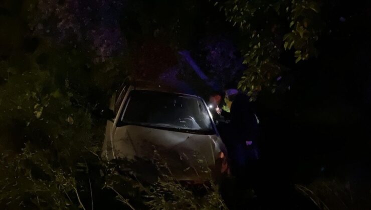 Bursa’da araba zeytinliğe uçtu: 2’si çocuk 4 yaralı