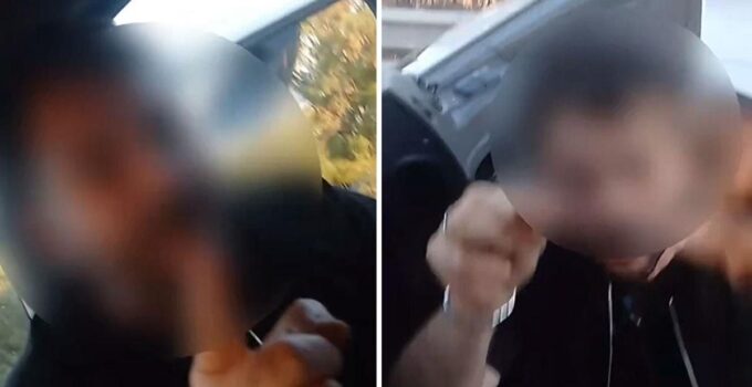 Emniyet şeridini gasbetti, kendisini uyaran sürücüyü “Valiyi arattırma bana” diyerek tehdit etti