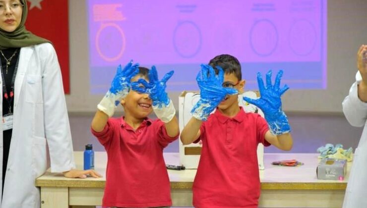 Minik öğrencilere ferdî hijyen eğitimi