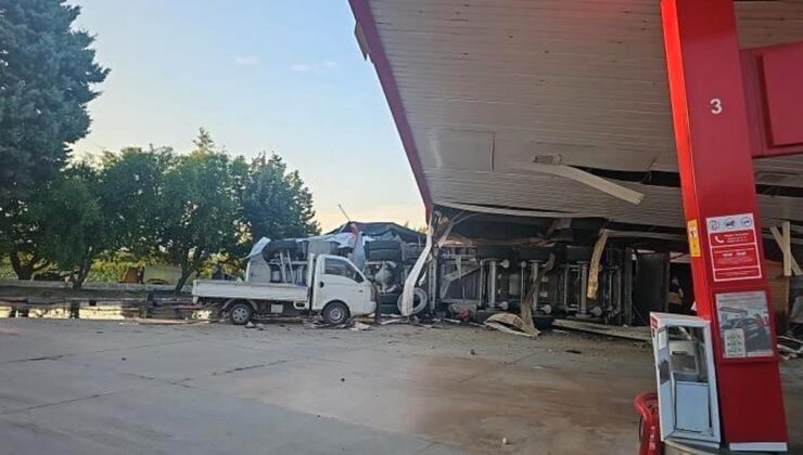 İznik’te kömür yüklü tır akaryakıt istasyonuna daldı: 1 meyyit