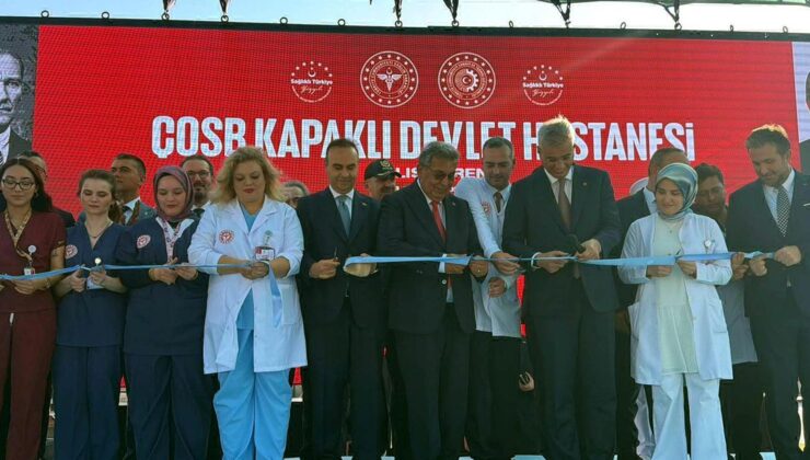 Bakan Memişoğlu ile Bakan Kacır, Tekirdağ’da hastane açılışına katıldı
